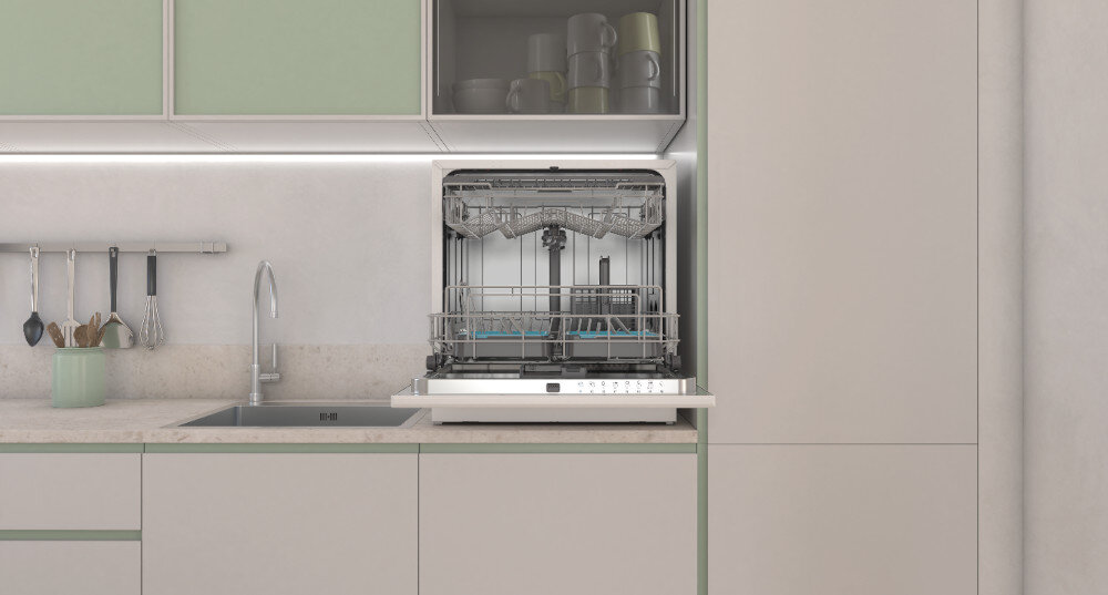 ZMYWARKA CANDY CP 8F9FFW RAPIDO Idealna do małych kuchni nablatowa niewielkie rozmiary kompaktowa