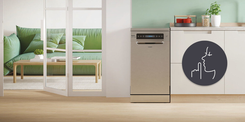 Zmywarka CANDY CF0C7SB0FX wysoka wydajność cicha praca komfort 47 db spokój domowników