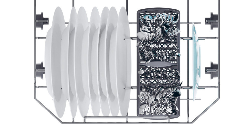 ZMYWARKA CANDY CF1C7SB1FX RAPIDO SLIM składane uchwyty na talarze dostosowanie przestrzeni dolny kosz