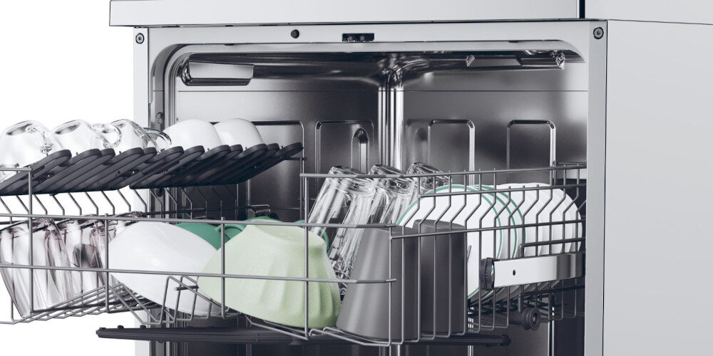 ZMYWARKA CANDY CF 3C7L0X RAPIDO H20 podnoszony górny kosz regulacja elastyczne wnętrze zmiana wysokości komfort zaczeby zabezpieczające