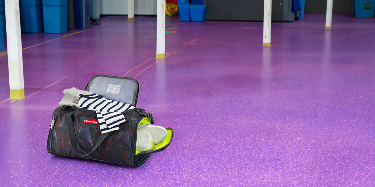 Torba sportowa STEP BY STEP 2 Dragon Drako Szary stylowa i uniwersalna z przetworzonych butelek PET certyfikat bluesign