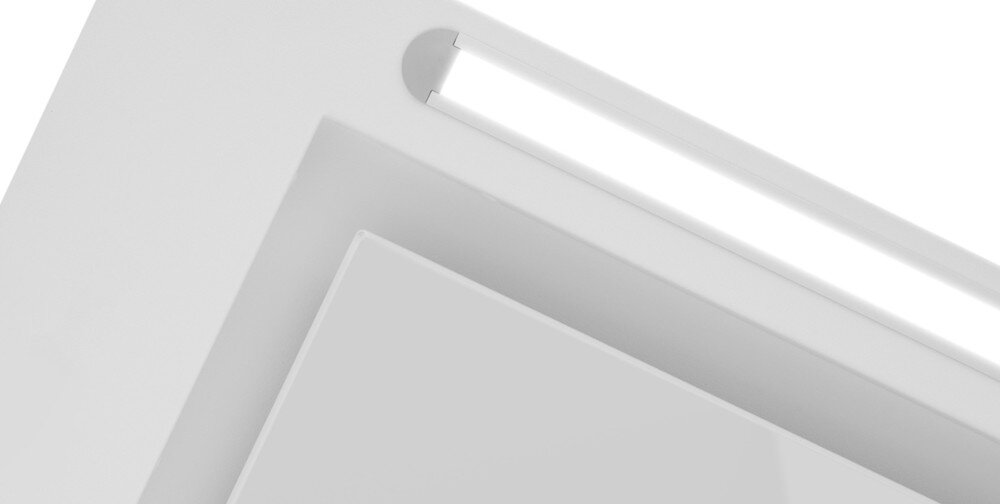 OKAP AFRELLI PIANO GESTO BIAŁY MAT Oświetlenie LED widoczność energooszczędne żarówki światło