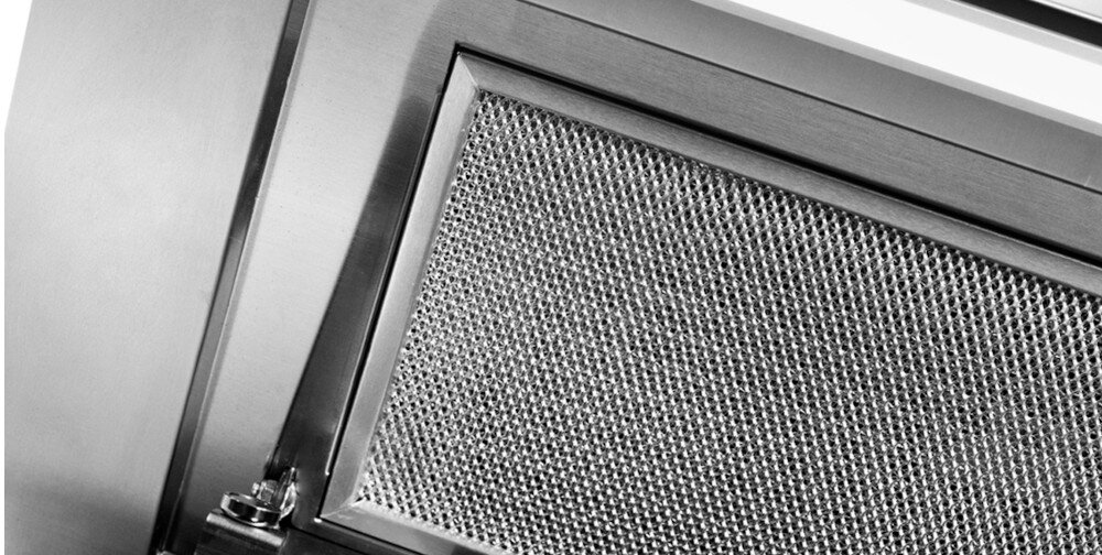 OKAP AFRELLI PIANO GESTO INOX filtr aluminiowy przeciwtłuszczowy usuwanie brudu zapachów filtrowanie siateczka bez alergenów zarazków