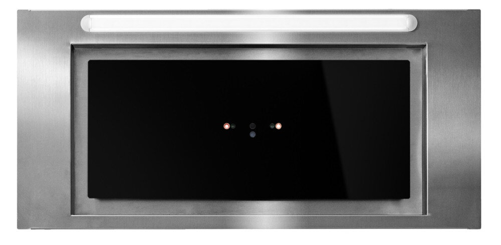 OKAP AFRELLI PIANO GESTO INOX/CZARNY regulacja mocy poziomy prędkości przyciski cztery stopnie boost