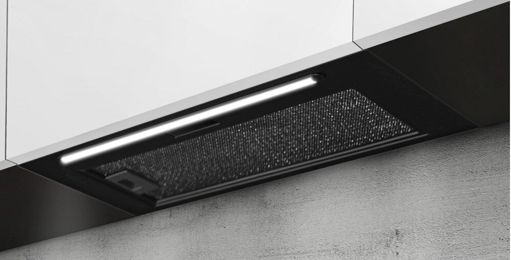 OKAP AFRELLI PRIMA CLASSIC GESTO filtr aluminiowy wyciąg pochłaniacz sterowanie elektroniczne Instalacja podszafkowa zabudowa wkład Oświetlenie LED filtr aluminiowy 60 db