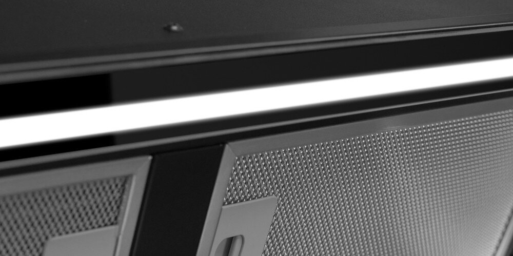 OKAP AFRELLI PRIMA GLASS GESTO Oświetlenie LED widoczność energooszczędne żarówki światło