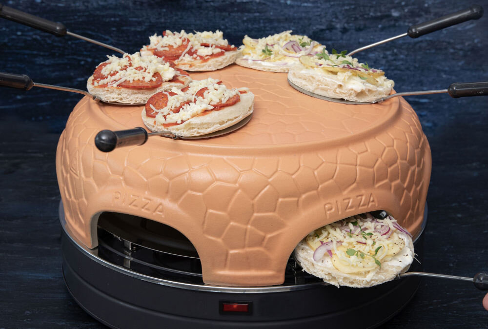 Piec do pizzy GASTRONOMA 18310017 42 cm 6 szpatułek akcesoria zestaw blacha forma do pizzy przygotowywanie pieczenie serwowanie komfort