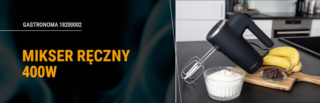 Mikser ręczny GASTRONOMA 18200002 Czarny