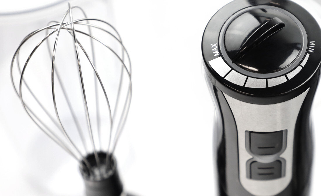 Blender GASTRONOMA 18210001 moc praca składniki ubijanie białek twarde składniki gładka pasta Dwie prędkości pracy kontrola