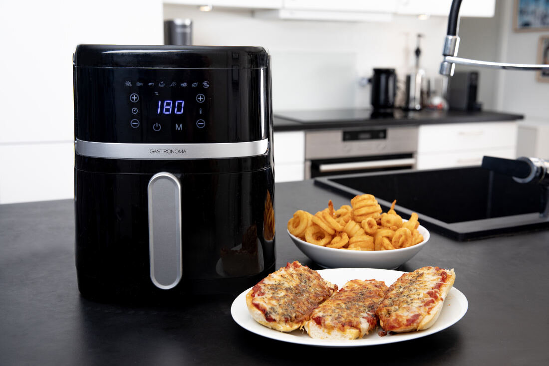 Air Fryer Frytkownica beztłuszczowa GASTRONOMA 18290005 Elegancki design wymiary wygodne przechowywanie