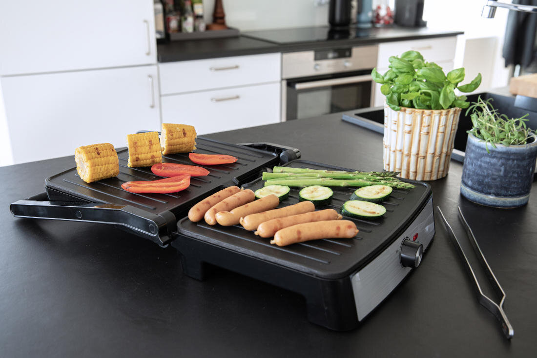 Grill elektryczny GASTRONOMA 18240001 Łatwe czyszczenie nieprzywierająca powłoka