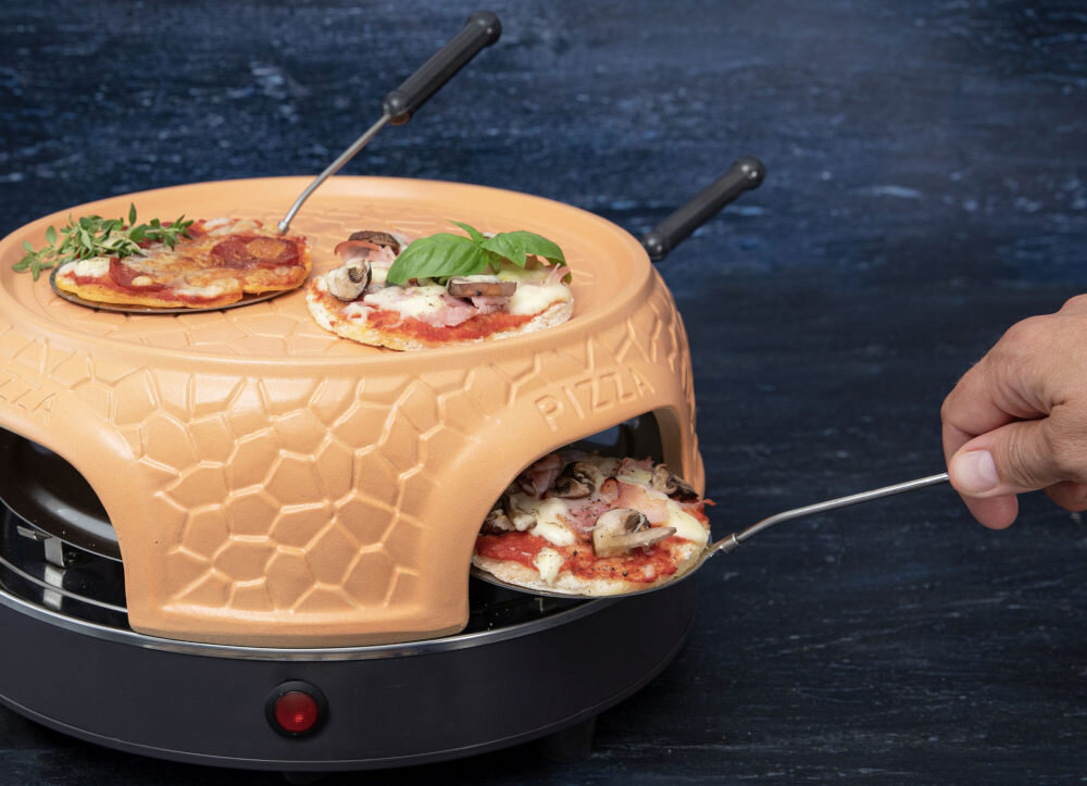 Piec do pizzy GASTRONOMA 18310016 36 cm smak włoska pizza ceramiczna kopuła moc Automatyczny termostat precyzja kontrola temperatura