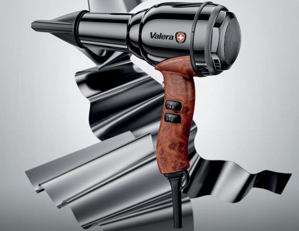 Suszarka VALERA Swiss Steel Master Light Srebrny 2100W lekka metalowa wykonanie chromowana stal premium estetyczna wysoka jakość