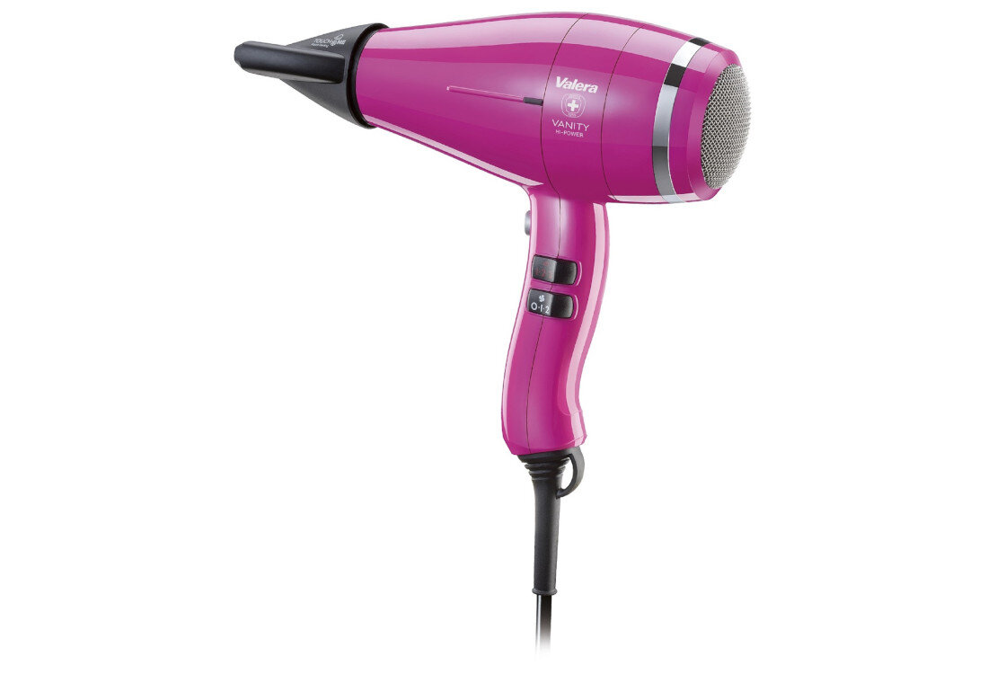 Suszarka VALERA Vanity Hi Power RC Różowy 2400W Technologia Adaptive Air Pressure Stabilizer technologia Ionic Color Care blask kolor cicha praca komfort użytkowanie