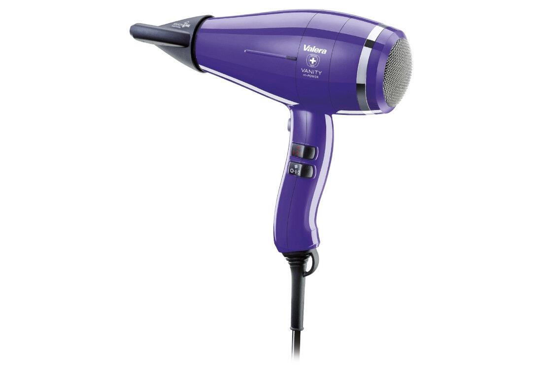 Suszarka VALERA Vanity Hi Power RC Fioletowy Technologia Adaptive Air Pressure Stabilizer technologia Ionic Color Care blask kolor cicha praca komfort użytkowanie