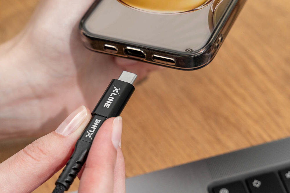 Adapter Lightning - USB Typ-C XLINE UA01K-LCC Czarny 2,4A 480 Mb/s