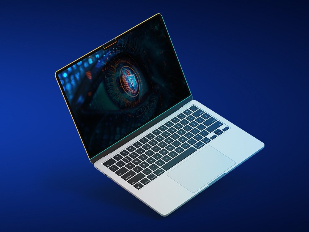 Filtr prywatyzujący 3MK Privacy filter do Apple MacBook  nałożona   