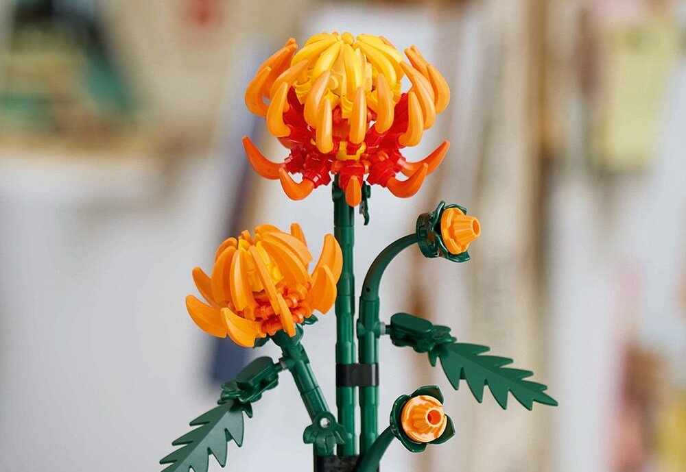 LEGO 10368 ICONS Chryzantema pąki