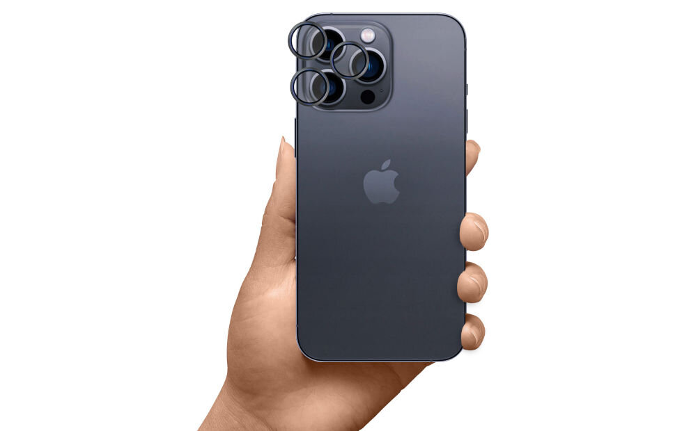 Szkło hartowane na obiektyw 3MK Lens
Protection Pro do Apple iPhone 13 Pro / 13 Pro Max grafitowo-szary
stylowa i dyskretna ochrona aparatu smartfona niewidoczna niewyczuwalna różne warianty kolorystyczne nie zmienia naturalnego designu ani smukłej sylwetki