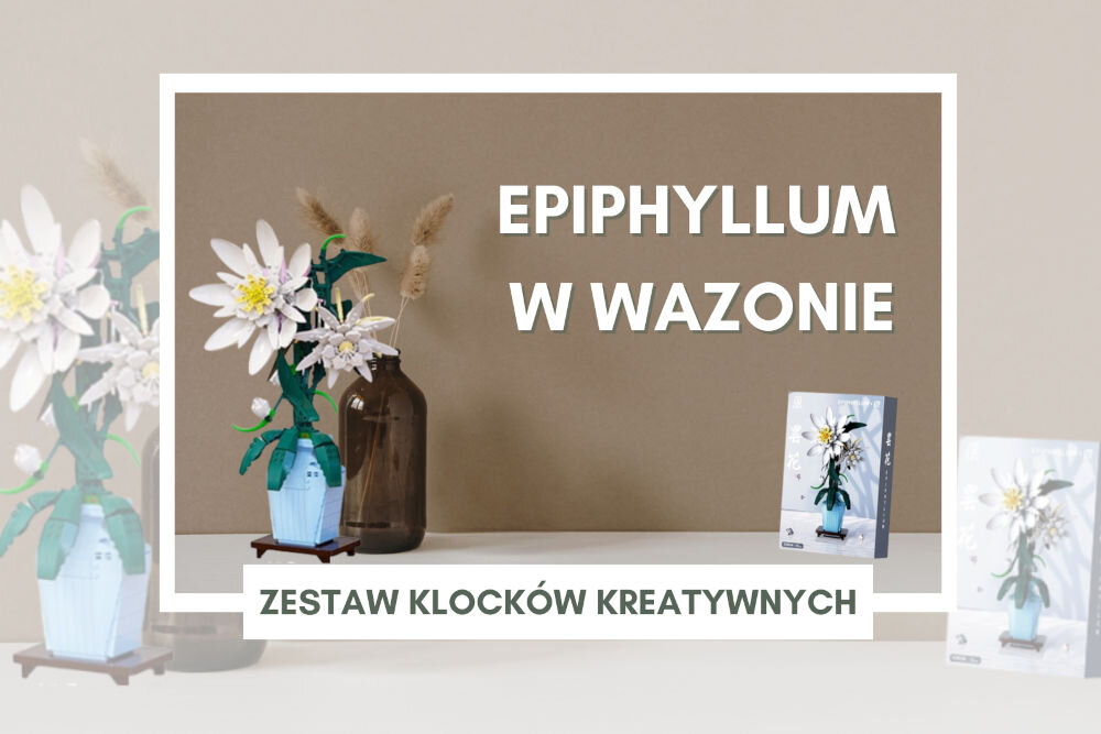Klocki plastikowe QBI Epiphyllum Kwiaty w wazonie 1081280