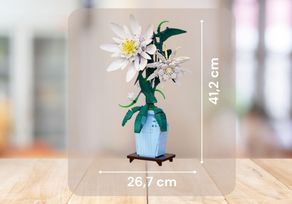 Klocki plastikowe QBI Epiphyllum Kwiaty w wazonie 1081280