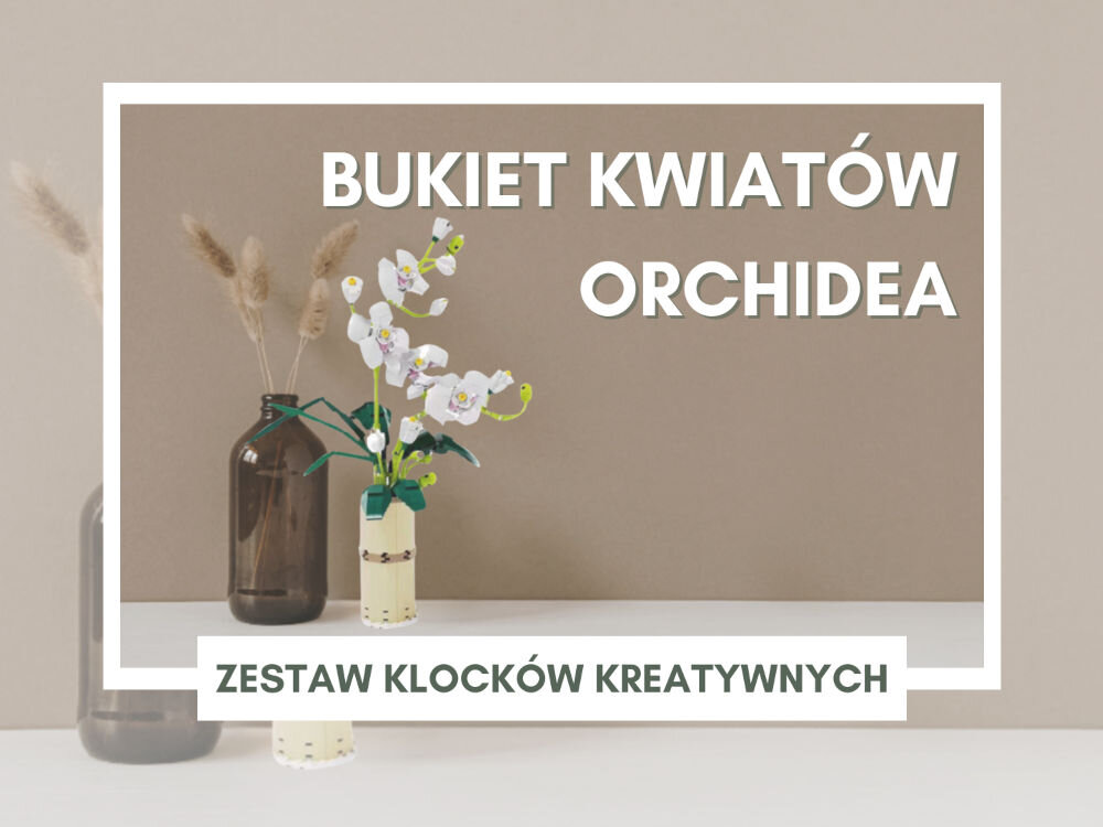 Klocki plastikowe QBI Orchidea bukiet 1081252