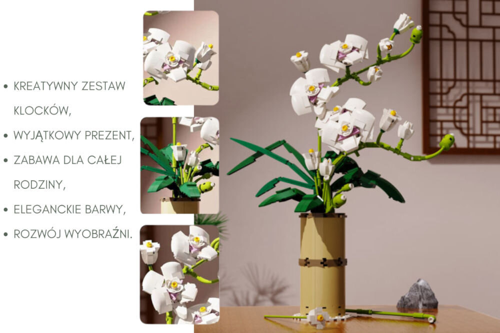 Klocki plastikowe QBI Orchidea bukiet 1081252
