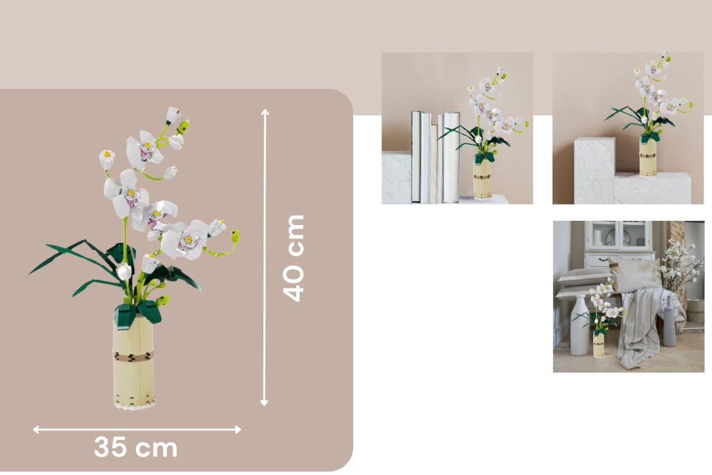 Klocki plastikowe QBI Orchidea bukiet 1081252