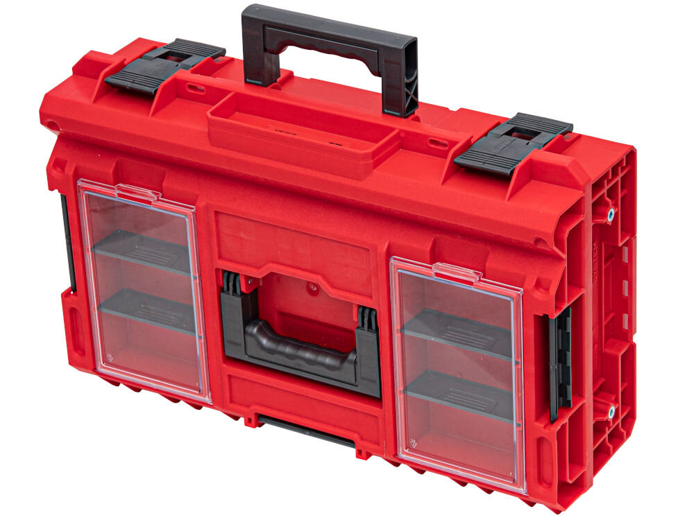 Skrzynia na narzędzia QBRICK ONE 200 2.0 Profi Red Ultra HD Custom Qbrick System ONE 200 pokrywa Profi organizery poliwęglan przegródki