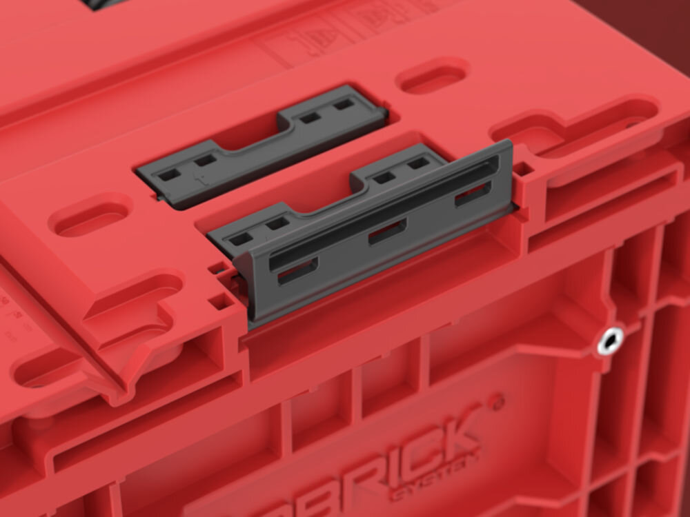 QBRICK System ONE 450 2.0 Vario Red Ultra HD skrzynia narzędziowa pokrywa VARIO konektory łączenie system PRO