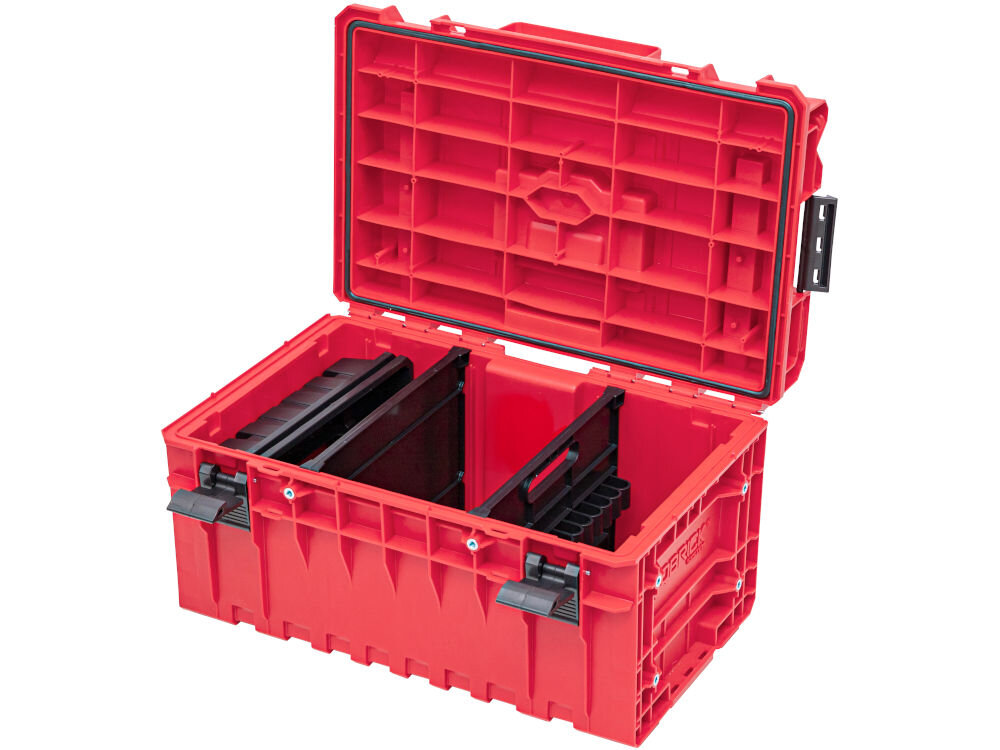 Qbrick System ONE 350 Technik RED ULTRA HD skrzynia narzędziowa regulowane przegrody kubełki organizer