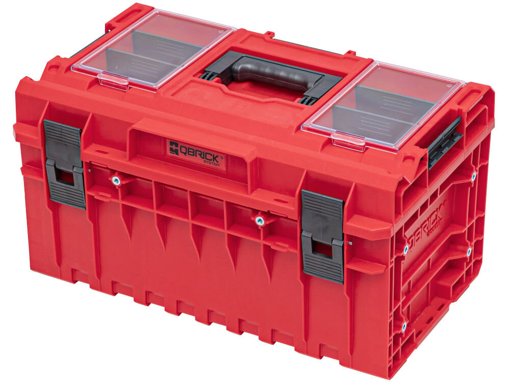 Skrzynia na narzędzia QBRICK ONE 350 2.0 Profi Red Ultra HD Custom Qbrick System ONE 200 pokrywa Profi organizery poliwęglan przegródki