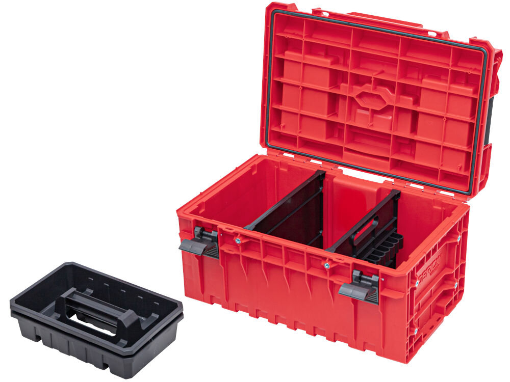 Skrzynia na narzędzia QBRICK ONE 350 2.0 Profi Red Ultra HD Custom Qbrick System ONE 200 wymiary Custom inserty gwintowane personalizacja