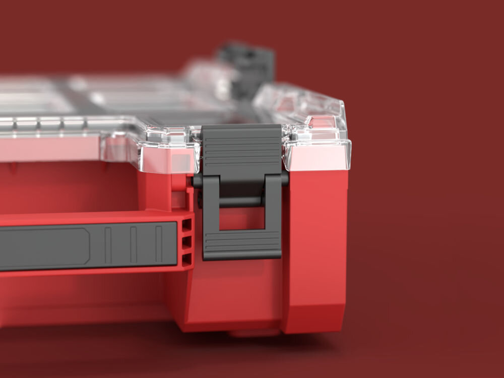 QBRICK System ONE M Plus 2.0 MFI Red Ultra HD Easy Access System konektory modułowy system warsztatowy