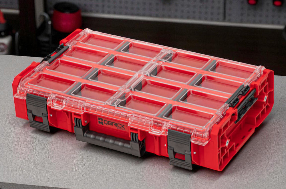 QBRICK System ONE XL 2.0 Long Bin Red Ultra HD Custom odporność na uszkodzenia mechaniczne udarność niska temperatura