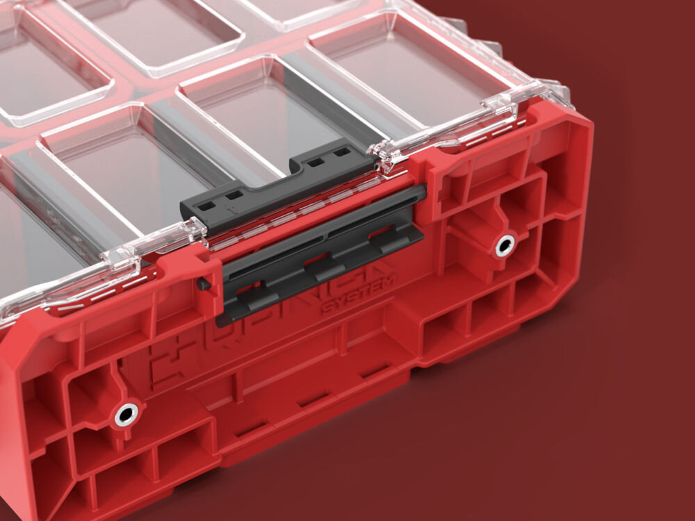 Qbrick System ONE Organizer XL RED ULTRA HD kubełki różne rozmiary wygodne przechowywanie