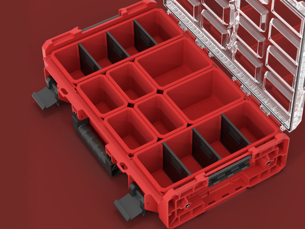 Qbrick System ONE Organizer XL RED ULTRA HD inserty M8 możliwość personalizacji montażu