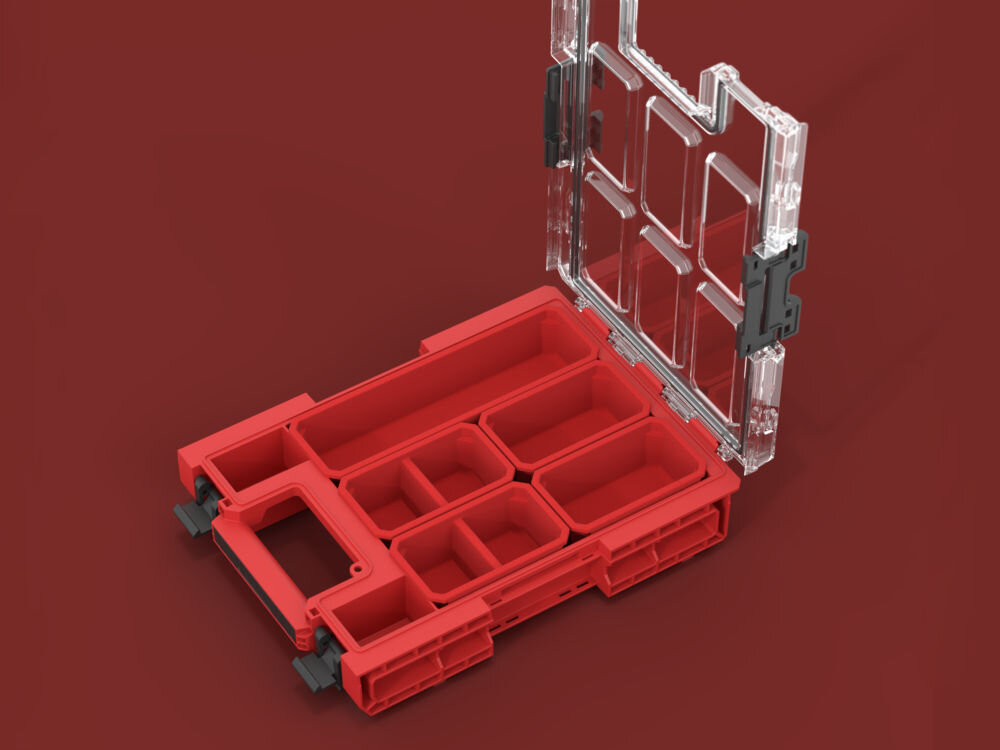 QBRICK System ONE M 2.0 Red Ultra HD kubełki pokrywa poliwęglanowa uszczelka ochrona