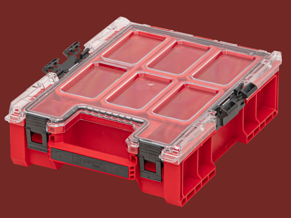 QBRICK System ONE M Plus 2.0 Red Ultra HD modułowy organizer warsztatowy odporność udarowa