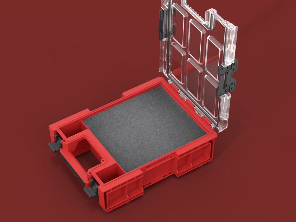 QBRICK System ONE M Plus 2.0 Red Ultra HD kubełki pokrywa poliwęglanowa uszczelka ochrona