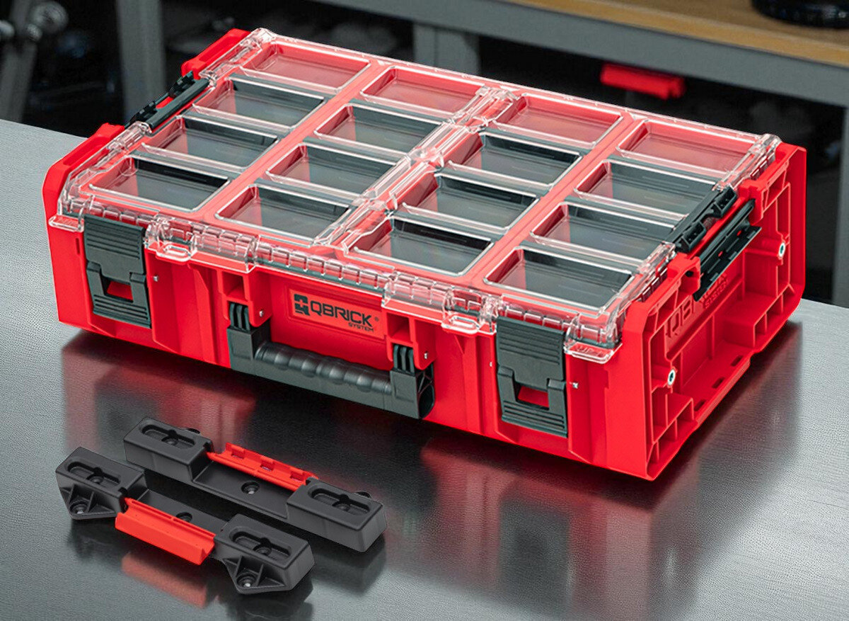QBRICK System ONE 2XL 2.0 Red Ultra HD odporny pojemny modułowy organizer