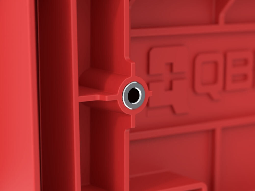 QBRICK System ONE 2XL 2.0 Red Ultra HD adaptery QS ONE Connect montaż pion poziom łączenie