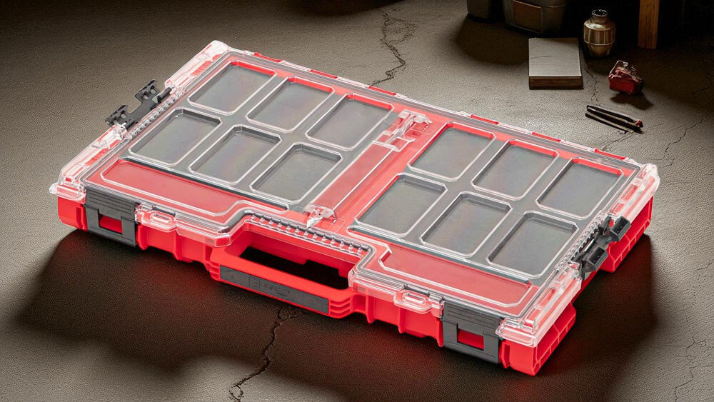 Qbrick System ONE Organizer L 2.0 RED Ultra HD odporność na uszkodzenia mechaniczne testy udarnościowe niska temperatura