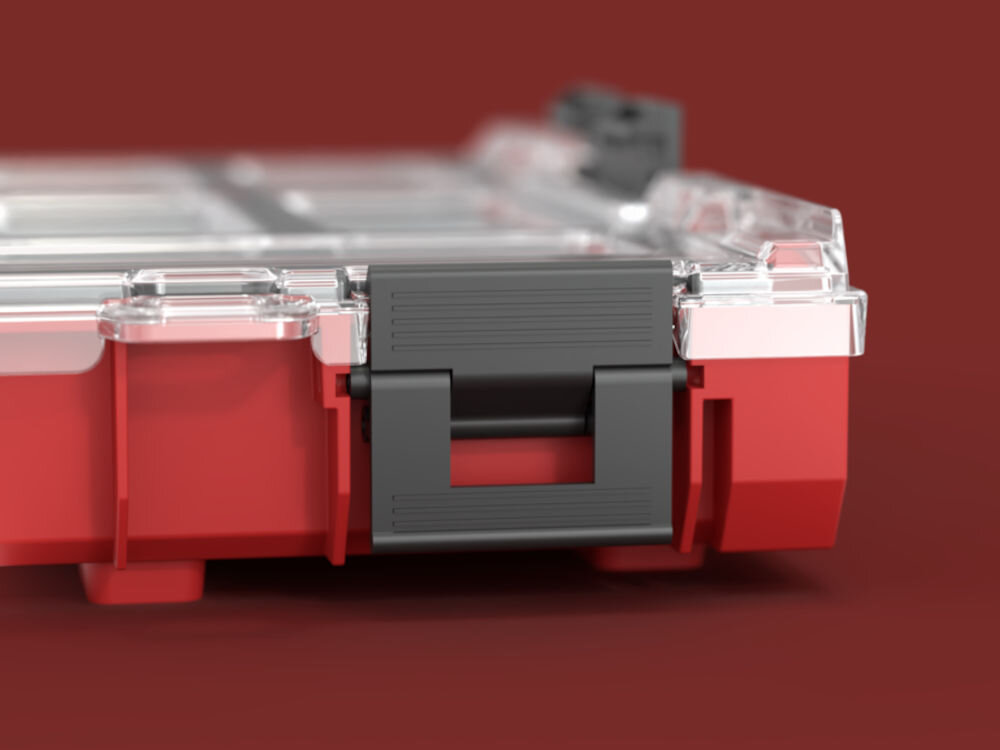 Qbrick System ONE Organizer L 2.0 RED Ultra HD ultra wytrzymałe tworzywo testy udarnościowe pojemność 6L ładowność 18kg