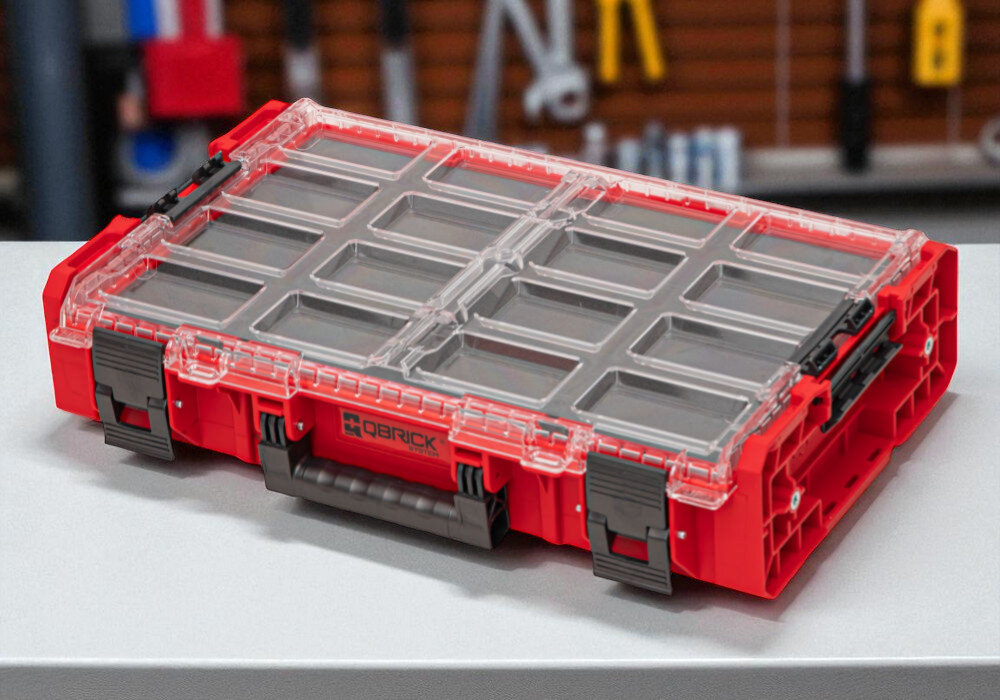 Qbrick System ONE Organizer XL Multilayer Foam Inserts RED ULTRA HD ultra-wytrzymałe tworzywo odporność udarowa