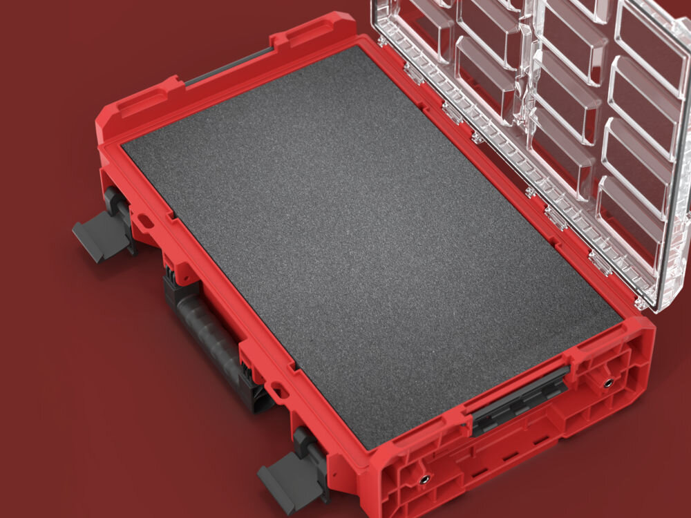 Qbrick System ONE Organizer XL Multilayer Foam Inserts RED ULTRA HD wersja Custom inserty M8 adaptacja indywidualna