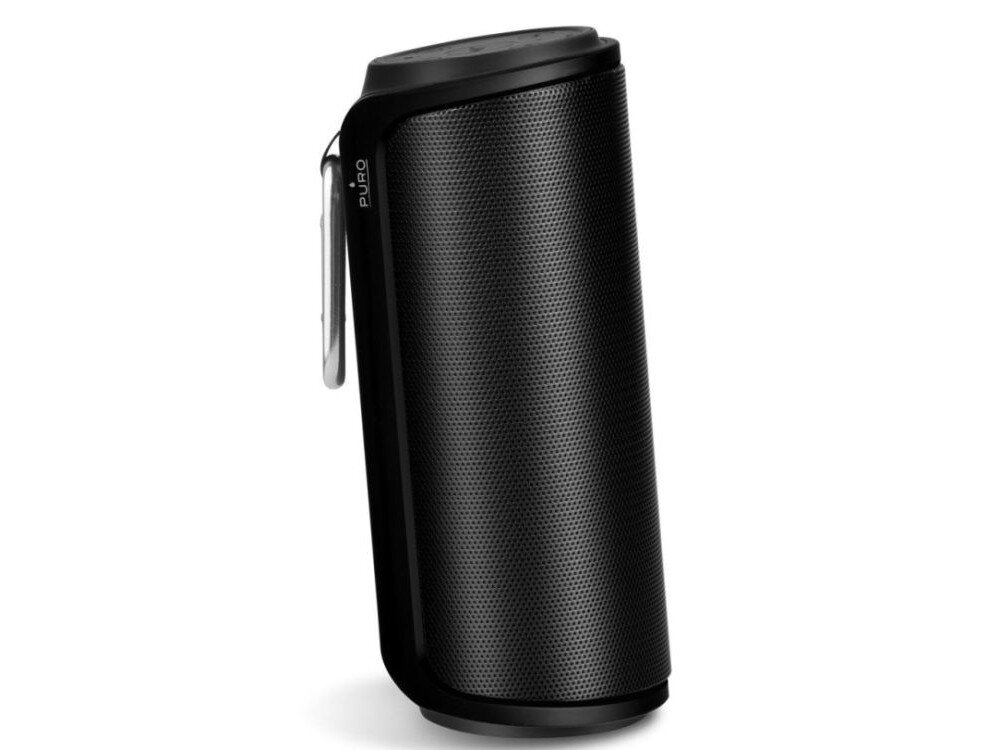 Głośnik mobilny Puro Tube BTSP04BLK glosnik kompaktowa budowa praktyczne aluminium karabinczyk