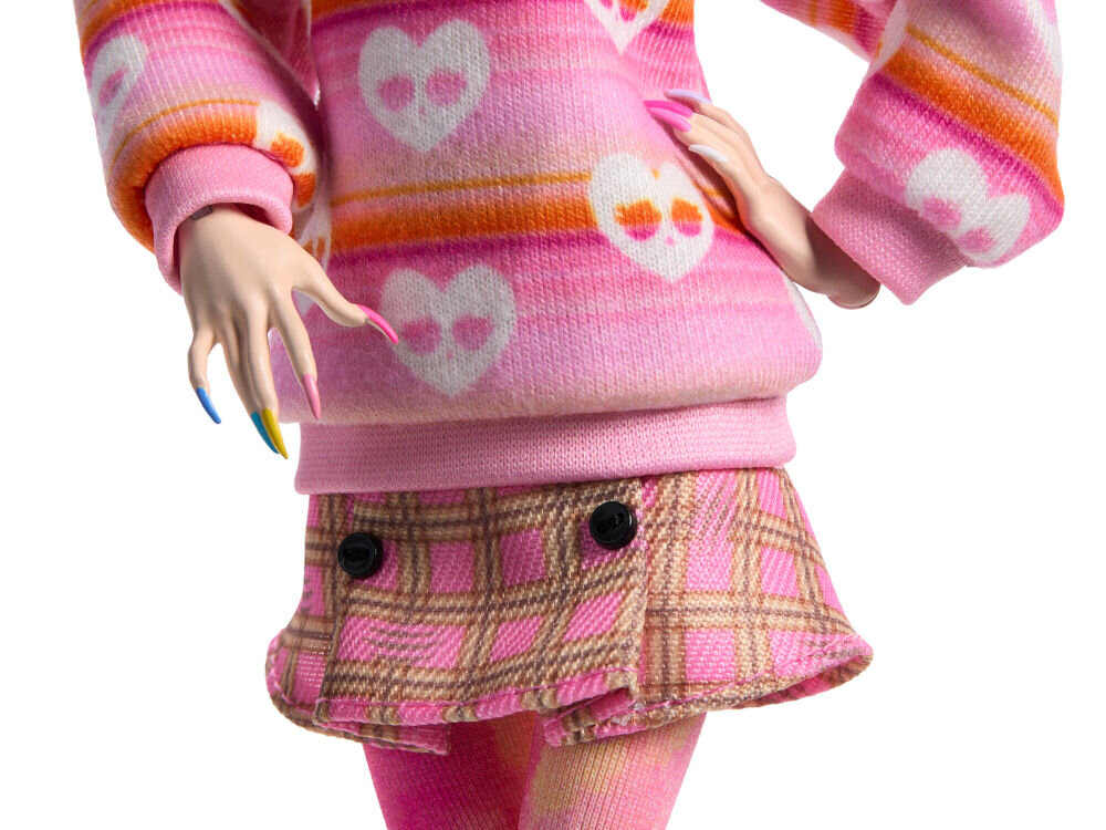 Lalka MONSTER HIGH X Wednesday Enid Sinclair HXJ05 sukienka pasek kolczyki