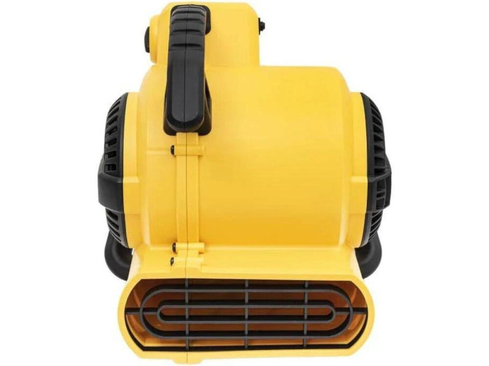 Dmuchawa DEWALT AT-DXAM2250 dmuchawa na białym tle widoczna od przodu możliwość ustawienia dmuchawy pod kątem 0°, 45° lub 90° elastyczne kierowanie strumieniem powietrza zwiększa efektywność pracy