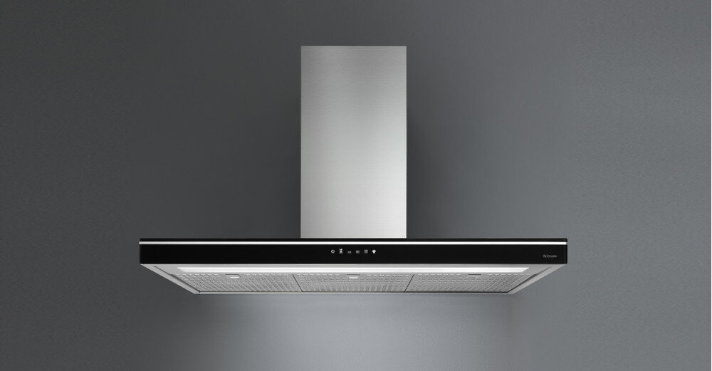 OKAP FALMEC LUCE 90 CZARNY 800 M3 H okap filtry przeciwtłuszczowe węglowe wyciąg pochłaniacz sterowanie elektroniczne